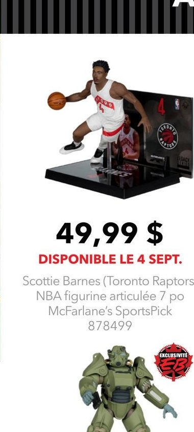 Scottie Barnes (Toronto Raptors) NBA figurine a…