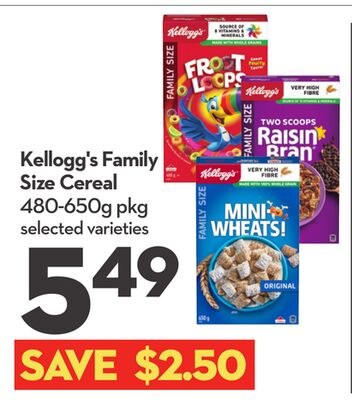 Family Size Cereal