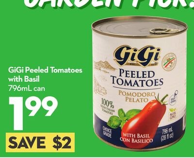 Peeled Tomatoes with Basil