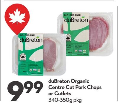 Organic Centre Cut Pork Chops or Cutlets