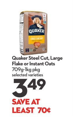 Steel Cut, Large Flake or Instant Oats