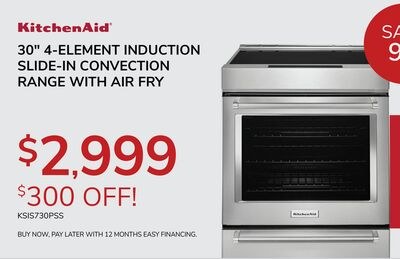 30" 4-ELEMENT INDUCTION SLIDE-IN CONVECTION RAN…