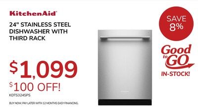 KitchenAid 24" STAINLESS STEEL DISHWASHER WITH …
