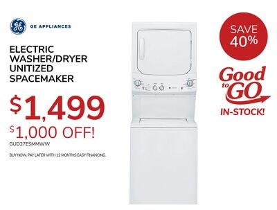 ELECTRIC WASHER/DRYER UNITIZED SPACEMAKER
