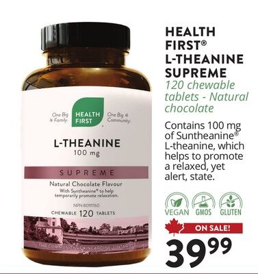 HEALTH FIRST® L-THEANINE SUPREME