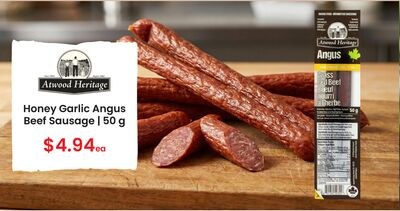 Atwood Heritage Honey Garlic Angus Beef Sausage