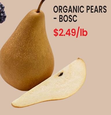 ORGANIC PEAR BOSC