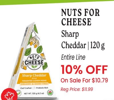 NUTS FOR CHEESE Sharp Cheddar