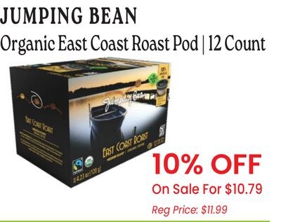JUMPING BEAN Organic East Coast Roast Pod