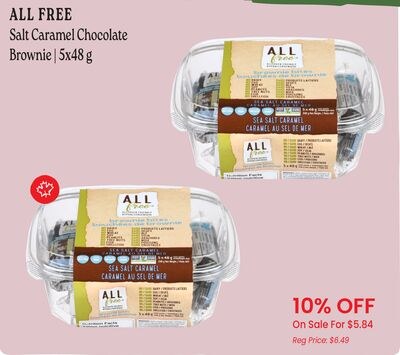 ALL FREE Salt Caramel Chocolate Brownie