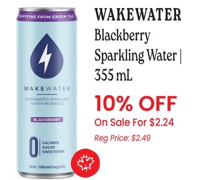 WAKEWATER Blackberry Sparkling Water