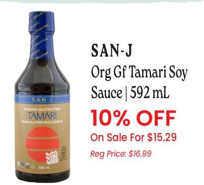 SAN-J Org Gf Tamari Soy Sauce