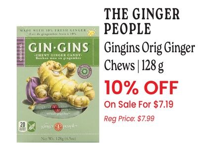 GINGINS Orig Ginger Chews