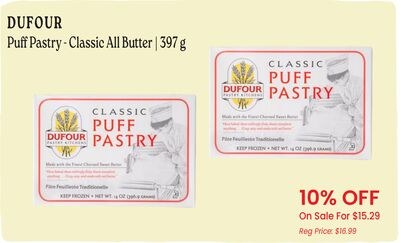 DUFOUR Puff Pastry - Classic All Butter