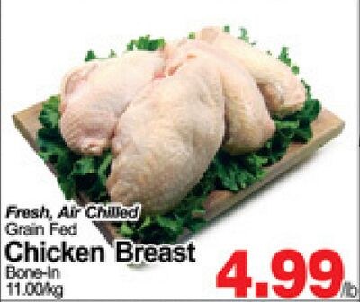 Fresh, Air Chilled Grain Fed Chicken Breast