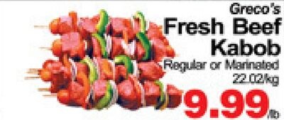 Greco's Fresh Beef Kabob