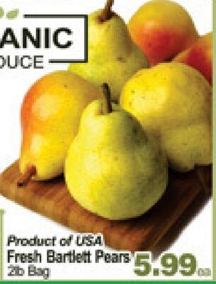 Fresh Bartlett Pears