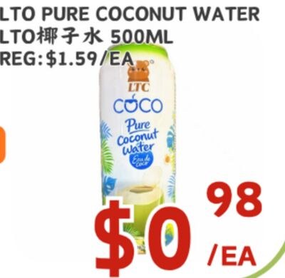 LTC PURE COCONUT WATER