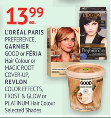L'OREAL PARIS, GARNIER, FÉRIA or REVLON