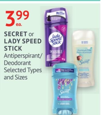 SECRET or LADY SPEED STICK