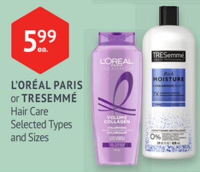 L'ORÉAL PARIS or TRESEMMÉ