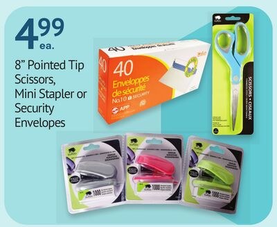 8" Pointed Tip Scissors, Mini Stapler or Securi…