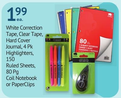 White Correction Tape, Clear Tape, Hard Cover J…