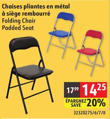 Folding Chair Padded Seat