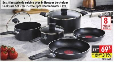 Cookware Set with Thermo-Spot Heat Indicator 8 …