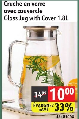Glass Jug with Cover