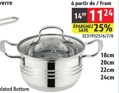 Stainless Steel Saucepan with Glass Lid