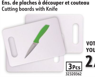 Cutting boards with Knife