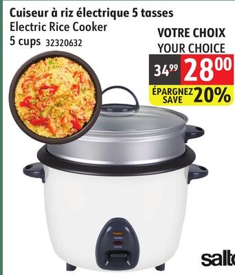 Salton Electric Rice Cooker 5 cups