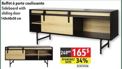 Sideboard with sliding door