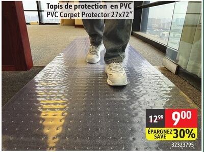 PVC Carpet Protector 27x72"