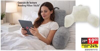 Reading Pillow 18x36"