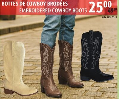EMBROIDERED COWBOY BOOTS
