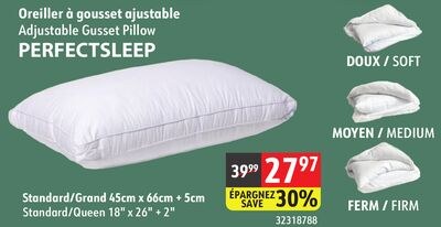 Adjustable Gusset Pillow