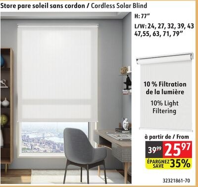 Cordless Solar Blind