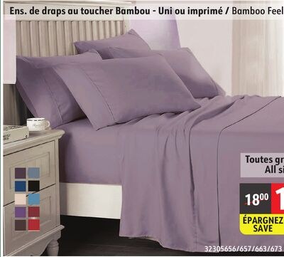 Bamboo Feel sheet Sets - Solid or Printed