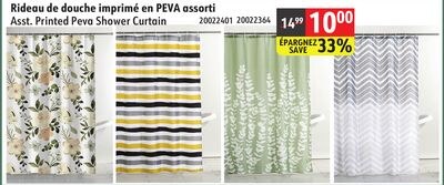 Asst. Printed Peva Shower Curtain