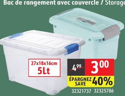 Storage Tote with Lid