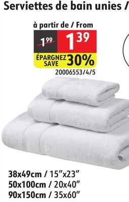 Solid Bath Towels