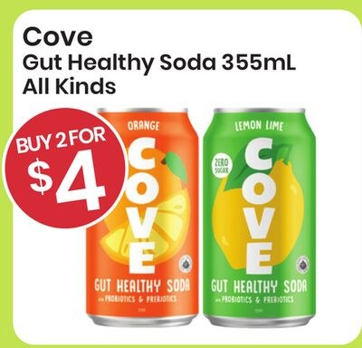 Cove Gut Healthy Soda 355ML All Kinds
