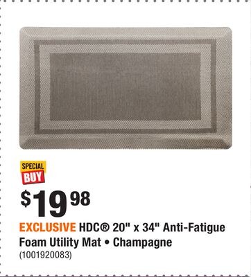 EXCLUSIVE HDC® 20" x 34" Anti-Fatigue Foam Util…