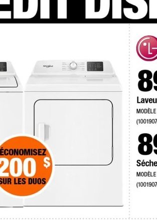 LG Lave-vaisselle à commandes sur le dessus