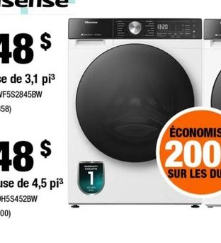 Hisense Laveuse de 3,1 pi