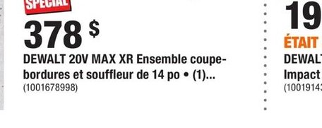 DEWALT 20V MAX Ensemble coupe-bordures et souff…