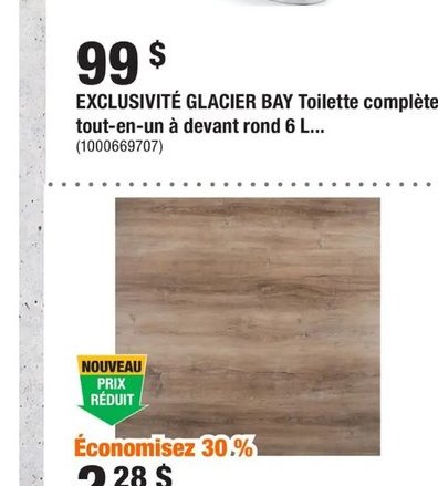 EXCLUSIVITÉ HDC Bonnyneck Carreau de Revêtement de 7po x 8po