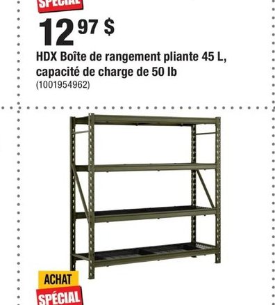 HUSKY étarage soudé 77 po vert olive